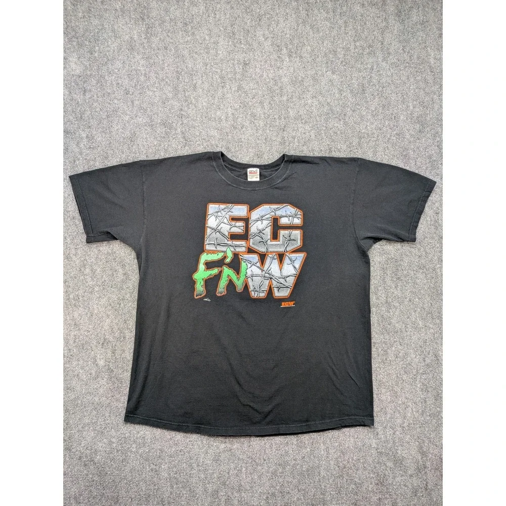 Vintage 2000 ECW Join The Revolution T-Shirt 2X ECF'NW Y2K‎ Wrestling Baggy Tee